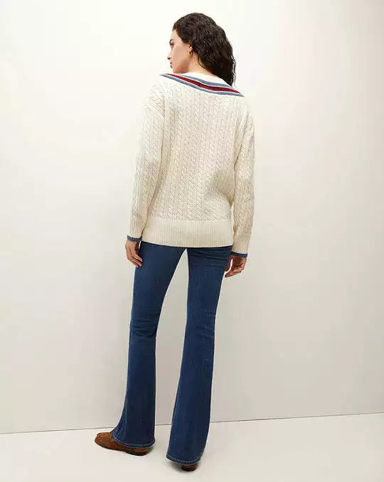 VERONICA BEARD Sibley Cable Knit Sweater