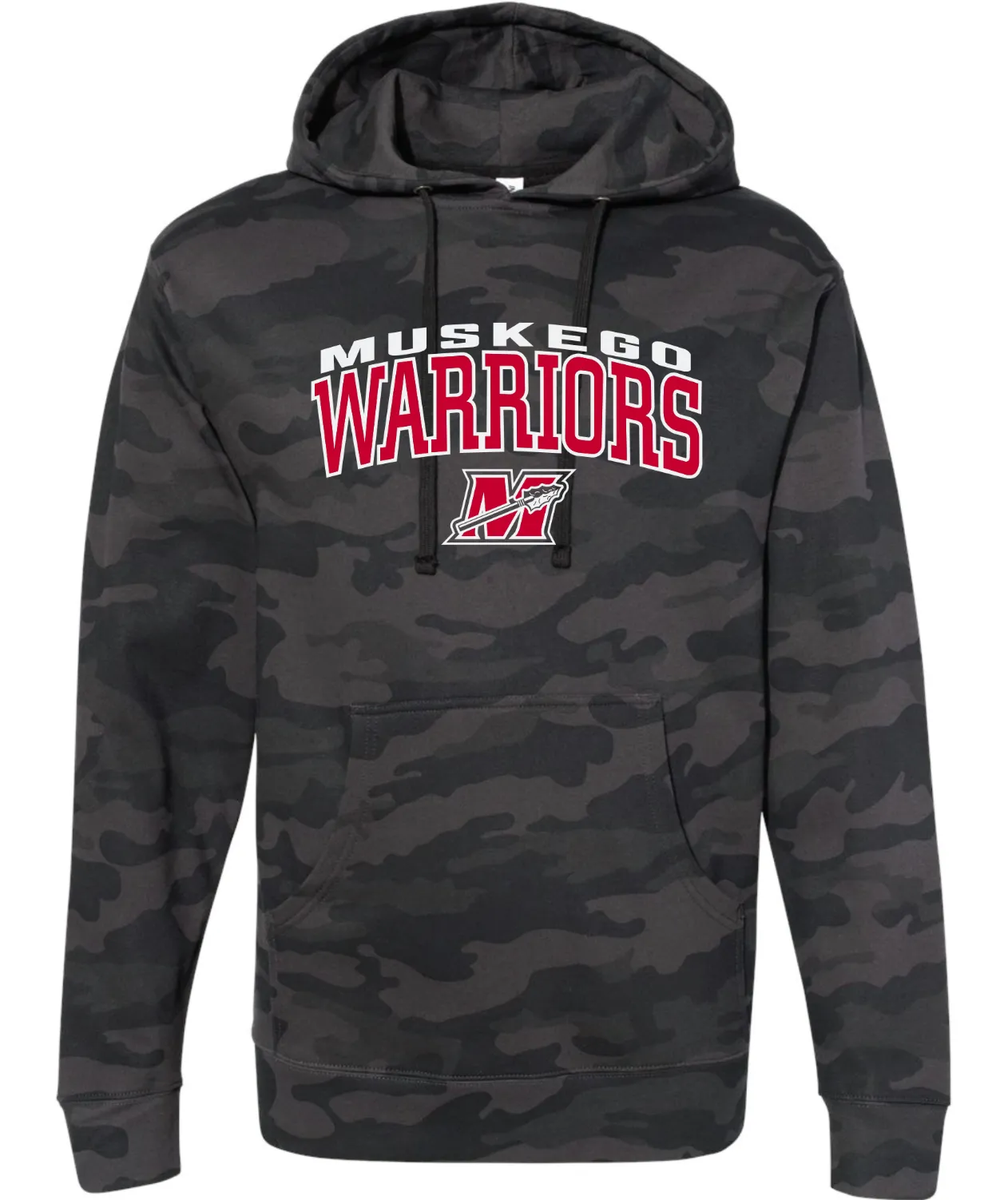 Warrior's Black Camo Hoodie