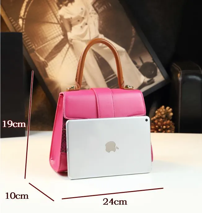 Women's Genuine Leather Small Shell Shape Shoulder Crossbody Handbag